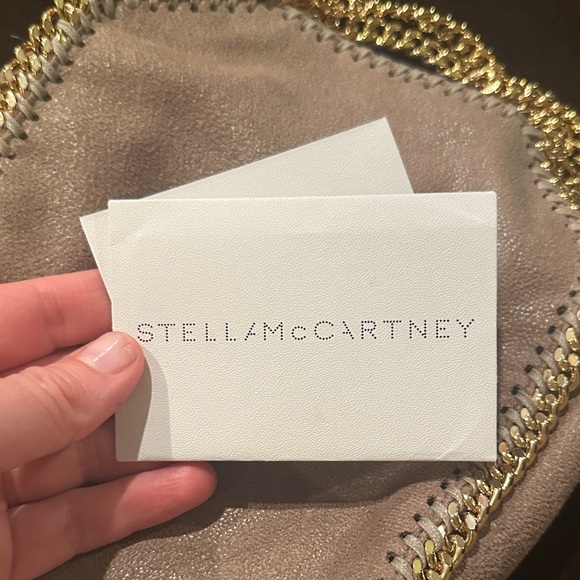 Stella McCartney tan Mini Bag with Gold Chain - Picture 2 of 4